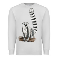 Dove Grey Ringtail Cat Premium Sweatshirt - LillyAllenDesigns