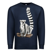Navy Ringtail Cat Premium Sweatshirt - LillyAllenDesigns