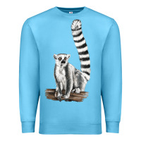 Ocean Blue Ringtail Cat Premium Sweatshirt - LillyAllenDesigns