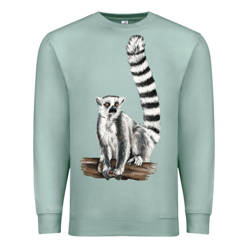 Ringtail Cat Premium Sweatshirt by LillyAllenDesigns | Teevron