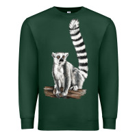 Sports Green Ringtail Cat Premium Sweatshirt - LillyAllenDesigns