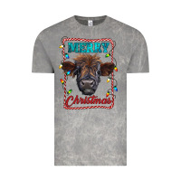 Cloud Rock Merry Christmas Calf Vintage Tee - RanaPortraitStore