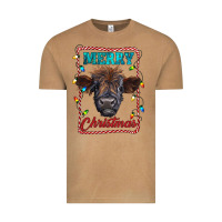 Vintage Camel Merry Christmas Calf Vintage Tee - RanaPortraitStore