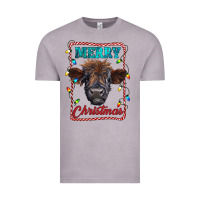 Vintage Zinc Merry Christmas Calf Vintage Tee - RanaPortraitStore