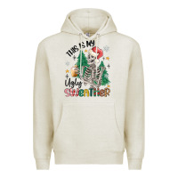 Oatmeal Heather this is my ugly Premium Hoodie - MaliasSmallBusiness