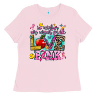 Bubblegum Pink in october we wear pink love pink Ladies Tee - AdoDesignShop