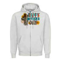 Dove Grey happy mothers day Zipper Hoodie - RacoonDesign