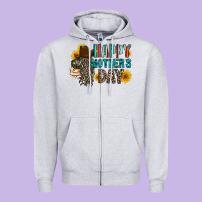 Happy Mothers Day Zipper Hoodie Designed By Racoondesign