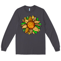 Smoke pineapple sunflower Long Sleeve Tee - Zillion Design Studio