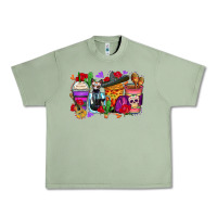 Oil Green day of the dead coffee cups Urban Heavy Tee - Zillion Design Studio