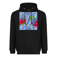Black patriotic rose Heavyweight Hoodie - BundleAndBundleShop
