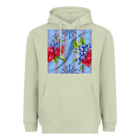Matcha patriotic rose Heavyweight Hoodie - BundleAndBundleShop