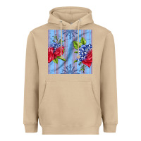 Mushroom patriotic rose Heavyweight Hoodie - BundleAndBundleShop