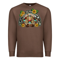 Chestnut western gnome sunflowers rainbow Premium Sweatshirt - BarkalooDesign