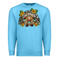 Ocean Blue western gnome sunflowers rainbow Premium Sweatshirt - BarkalooDesign