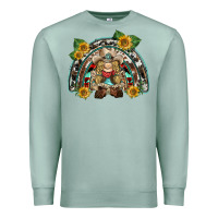 Seafoam western gnome sunflowers rainbow Premium Sweatshirt - BarkalooDesign