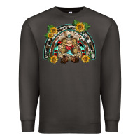 Smoke western gnome sunflowers rainbow Premium Sweatshirt - BarkalooDesign