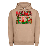 Pigment Burro Christmas Mama Elf Urban Hoodie - BundleAndBundleShop