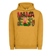 Pigment Peanut Butter Christmas Mama Elf Urban Hoodie - BundleAndBundleShop