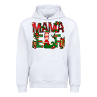 White Christmas Mama Elf Urban Hoodie - BundleAndBundleShop