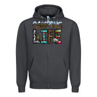 Smoke camping life Zipper Hoodie - CowhideDigitalArt