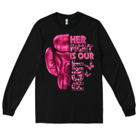 Black Her Fight Is Our Fight Cancer Long Sleeve Tee - texasbilliewilder