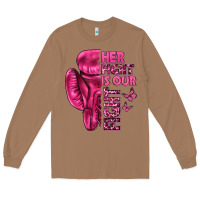 Toasted Coconut Her Fight Is Our Fight Cancer Long Sleeve Tee - texasbilliewilder