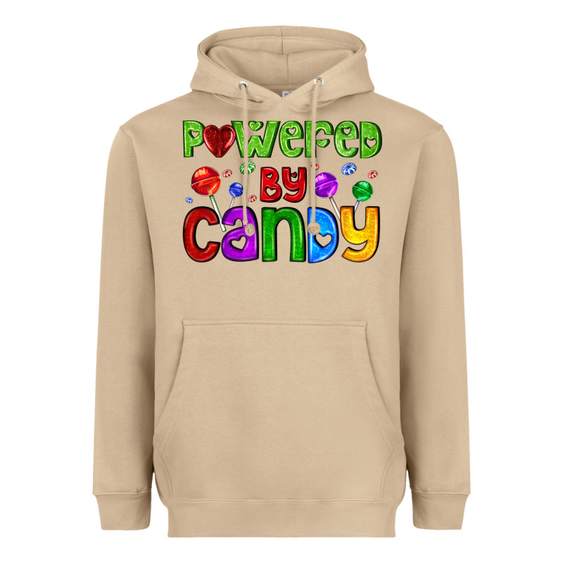 Powered By Candy With Lollipops Heavyweight Hoodie by AdoDesignShop | Teevron