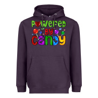 Plum powered by candy with lollipops Heavyweight Hoodie - AdoDesignShop