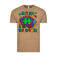 Vintage Coffee autism is his superpower ripped Vintage Tee - Zillion Design Studio