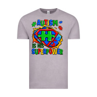 Vintage Zinc autism is his superpower ripped Vintage Tee - Zillion Design Studio