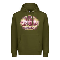 Army Green merry christmas pink Premium Hoodie - MaliasSmallBusiness