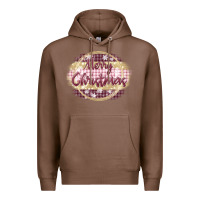 Chestnut merry christmas pink Premium Hoodie - MaliasSmallBusiness