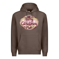 Coffee merry christmas pink Premium Hoodie - MaliasSmallBusiness