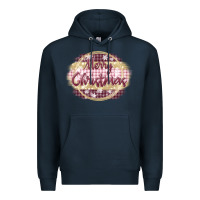 Navy merry christmas pink Premium Hoodie - MaliasSmallBusiness