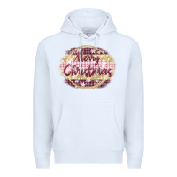 White merry christmas pink Premium Hoodie - MaliasSmallBusiness