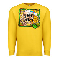 Lemon st patricks day peace skull Premium Sweatshirt - Jasminsmagicworld