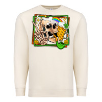 Sandshell st patricks day peace skull Premium Sweatshirt - Jasminsmagicworld