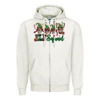 Oatmeal Heather Elf squad skulls Zipper Hoodie - FaDigitalArtStudio