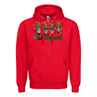 Red Elf squad skulls Zipper Hoodie - FaDigitalArtStudio