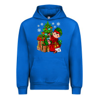 Cobalt Santa's Elf Christmas Urban Hoodie - BundleAndBundleShop