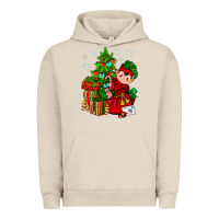 Pigment French Oak Santa's Elf Christmas Urban Hoodie - BundleAndBundleShop