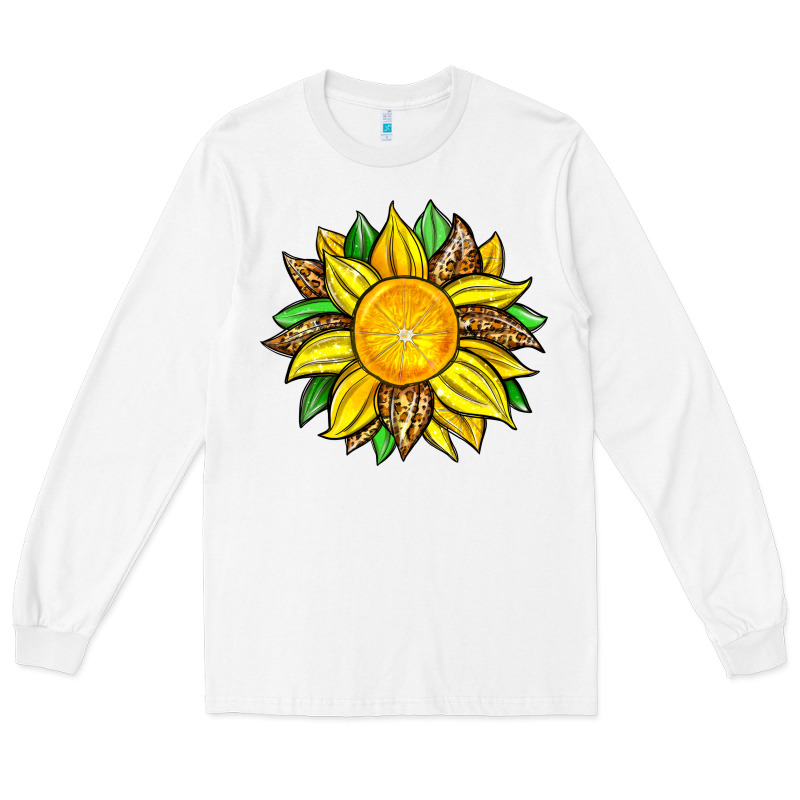 Lemon Sunflower Long Sleeve Tee by Zillion Design Studio | Teevron