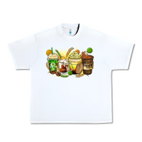 White beer coffee cups Urban Heavy Tee - Zillion Design Studio