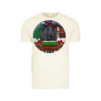 Vintage Arctic Black Angus Cattle Merry Christmas Vintage Tee - RanaPortraitStore