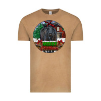 Vintage Camel Black Angus Cattle Merry Christmas Vintage Tee - RanaPortraitStore