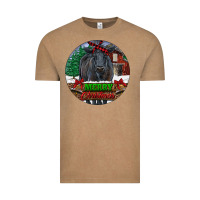 Vintage Coffee Black Angus Cattle Merry Christmas Vintage Tee - RanaPortraitStore