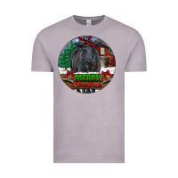 Vintage Zinc Black Angus Cattle Merry Christmas Vintage Tee - RanaPortraitStore