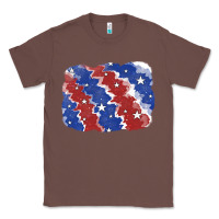 Chestnut Patriotic tie dye background Classic Tee - CowGirlArtShop
