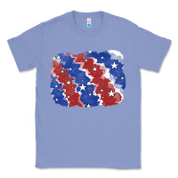 Colony Blue Patriotic tie dye background Classic Tee - CowGirlArtShop